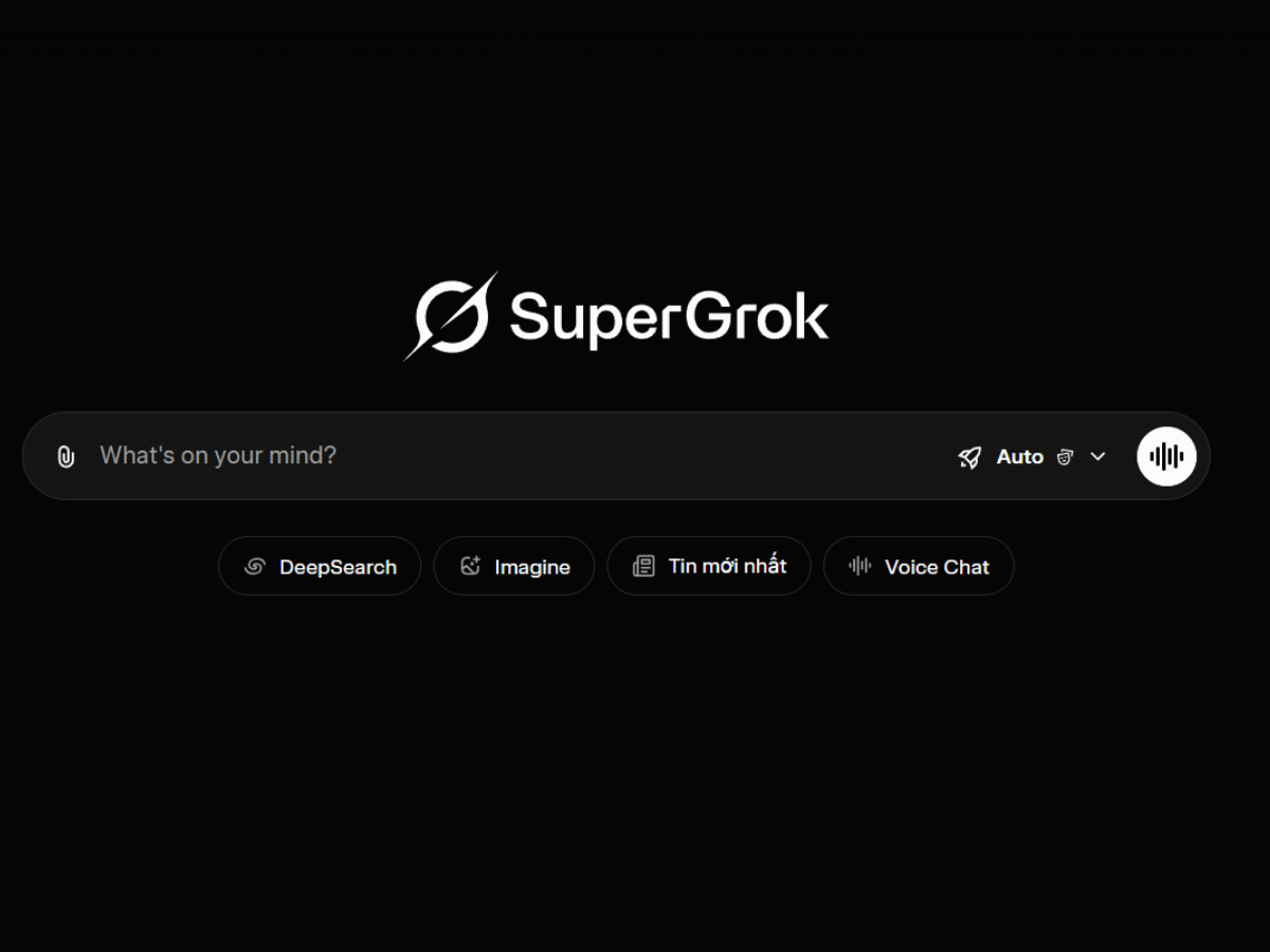 Giao diện làm việc của tài khoản Super Grok chính chủ phiên bản Grok 4.1