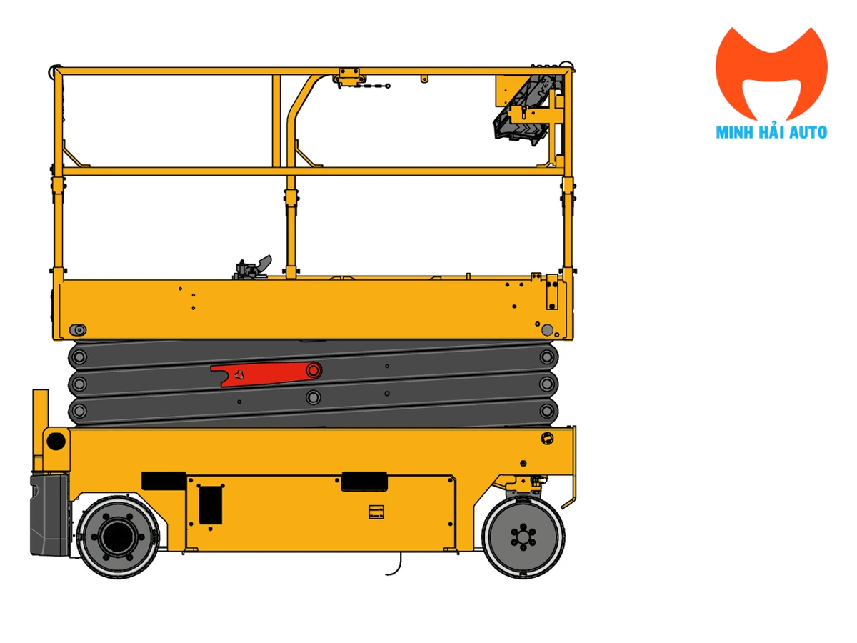 Kích thước bên hông xe Haulotte COMPACT 8N