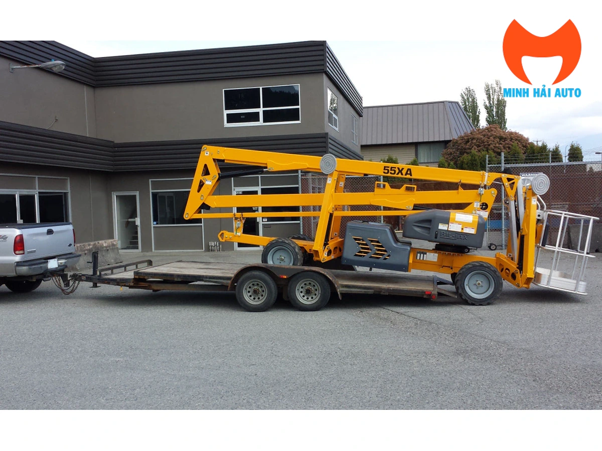 Haulotte HLA19 PX thu gọn để chuẩn bị vận chuyển