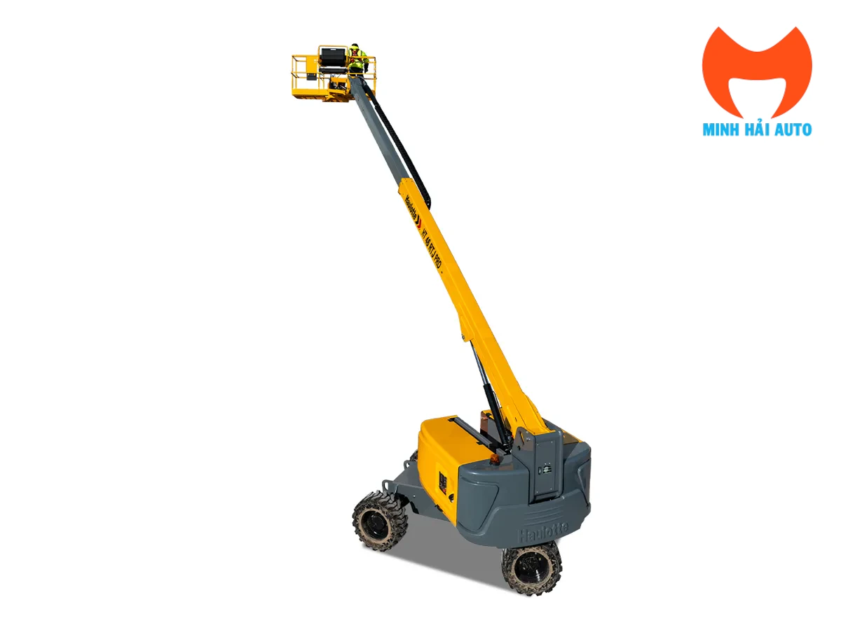 Haulotte HT16 RTJ PRO vươn cần trên nền trắng