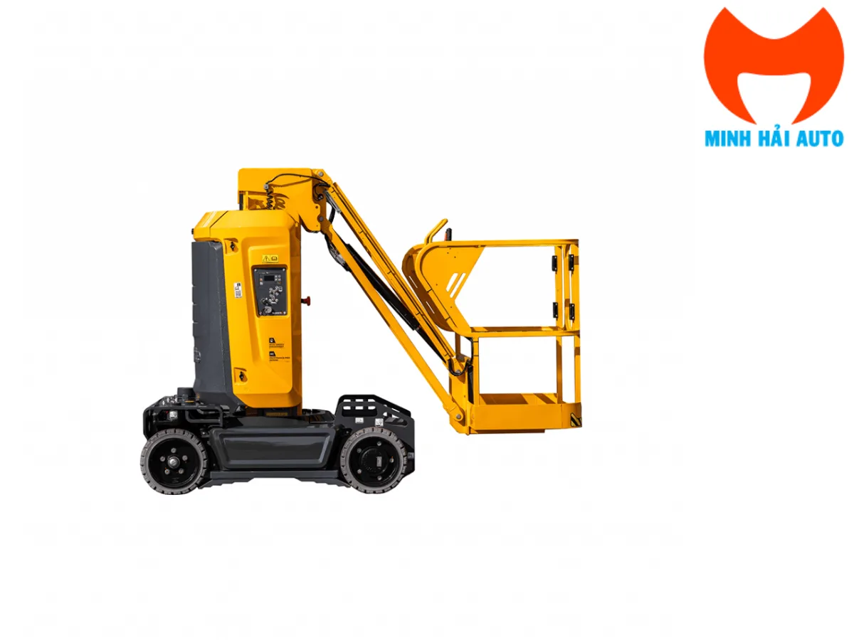 Cận cảnh giỏ nâng và cần jib của xe nâng người Haulotte STAR 10
