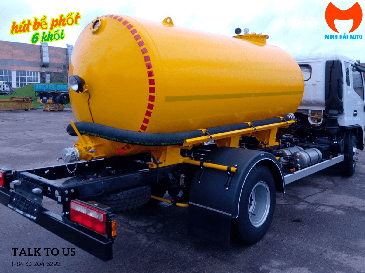 Xe hút chân không dongfeng 6 khối