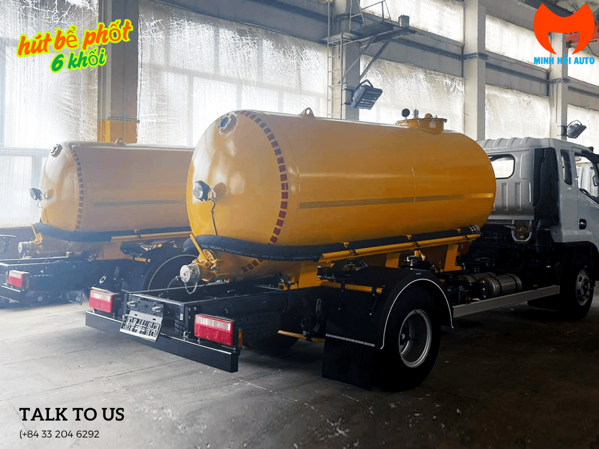 Tổng quan xe hút chất thải dongfeng 6 khối