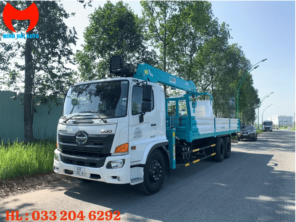 Hino 6x4 gắn cẩu Hyundai Everdigm HLC-8016 8 tấn