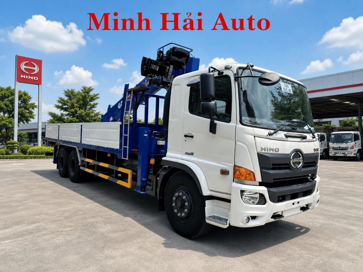 Xe tải Hino FM8JW7A ba chân gắn cẩu Dongyang SS2037
