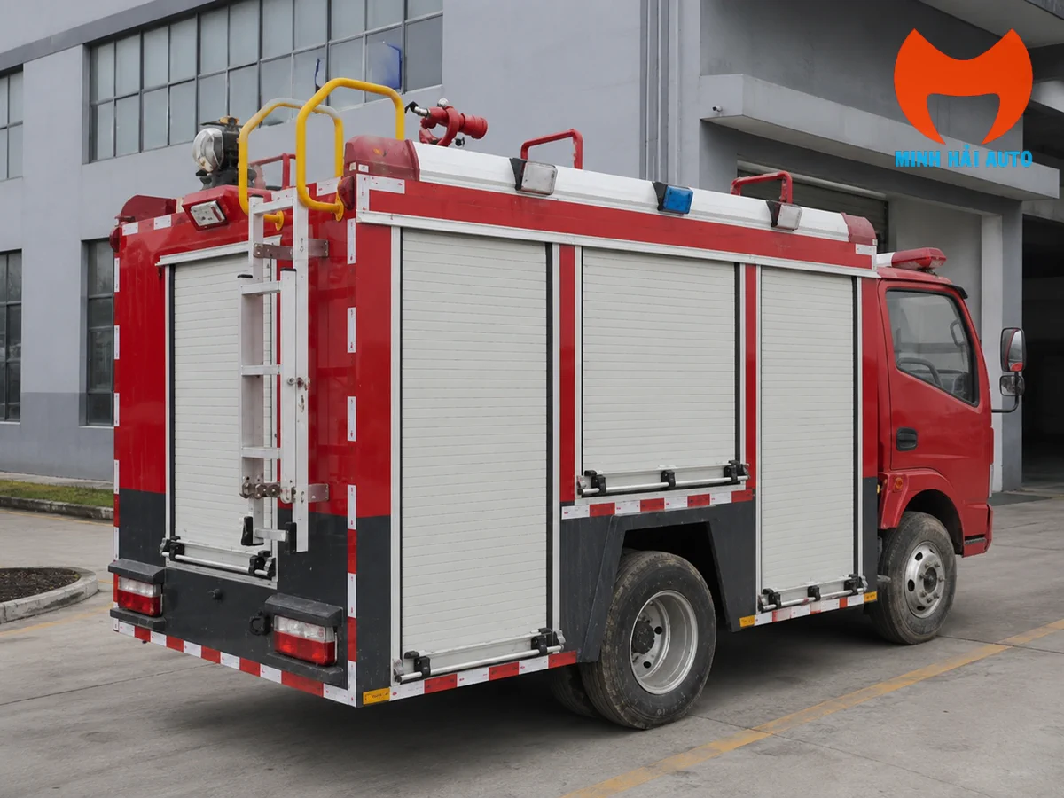 Khoang thiết bị xe cứu hỏa Dongfeng 2,5 khối