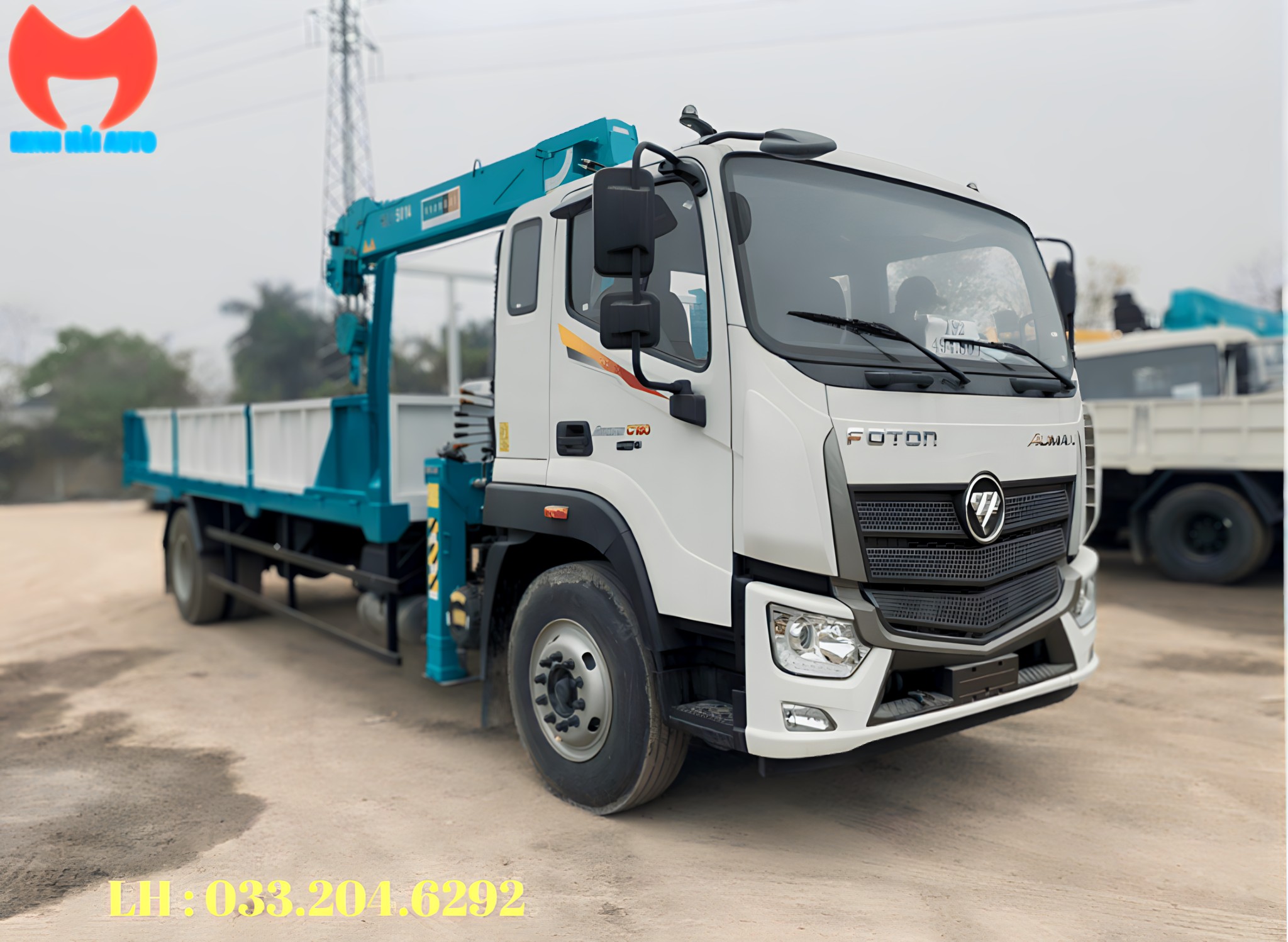 Xe tải gắn cẩu tự hành 10 tấn