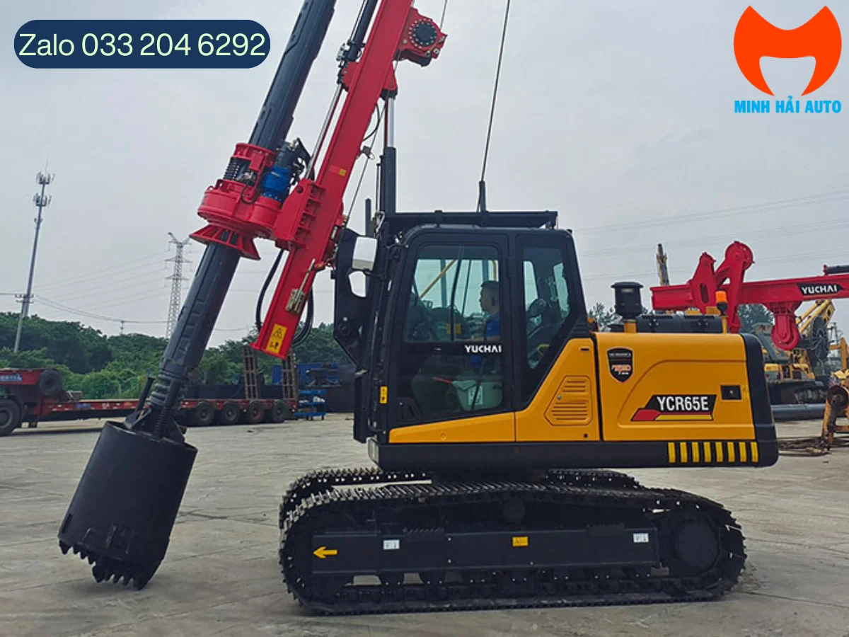 Máy khoan cọc nhồi vận hành thử tại hiện trường trước khi mua