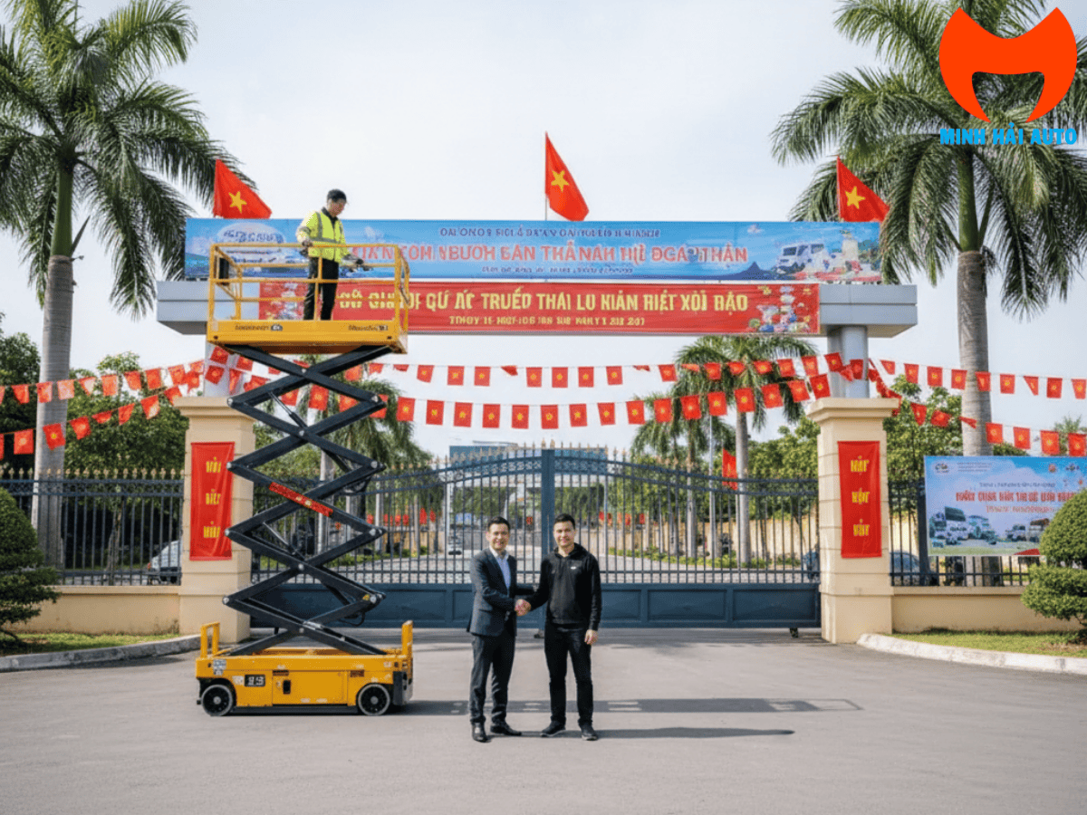 Minh Hải Auto - Đại lý ủy quyền chính hãng của xe nâng người Haulotte tại Việt Nam.