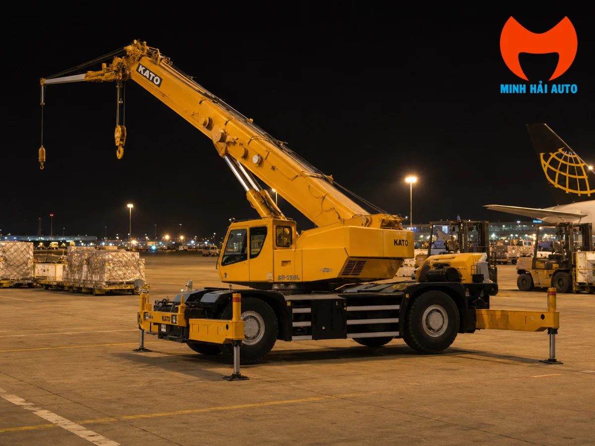 Mua bán xe cẩu bánh lốp Kato