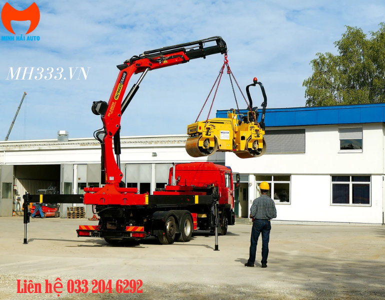Cẩu gập Palfinger 10 tấn PK 23500 chất lượng cao từ Minh Hải Auto