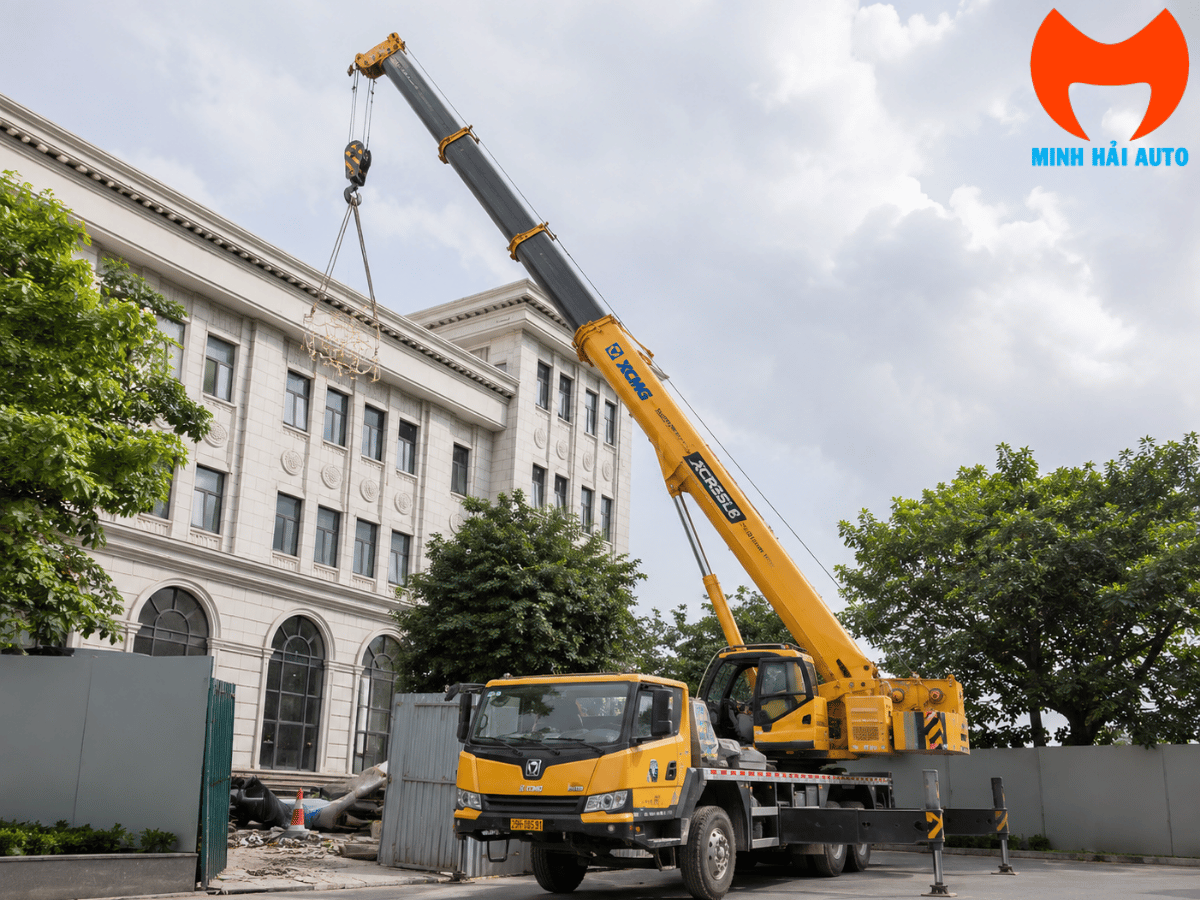 Phân loại xe cẩu bánh lốp XCMG theo tải trọng QY25K QY50KD QY70K QY100K QY130K