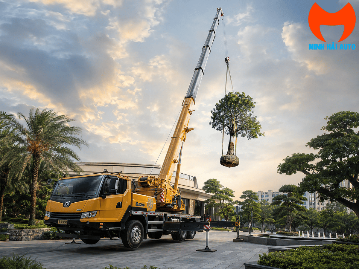 So sánh xe cẩu bánh lốp XCMG QY50KD