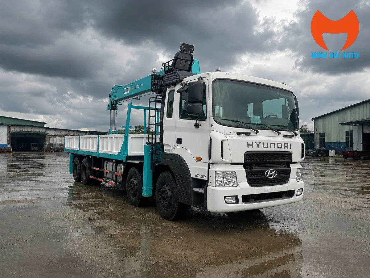 Thân cần cẩu Everdigm HLC-12015ACE 15 tấn trên xe 8x4