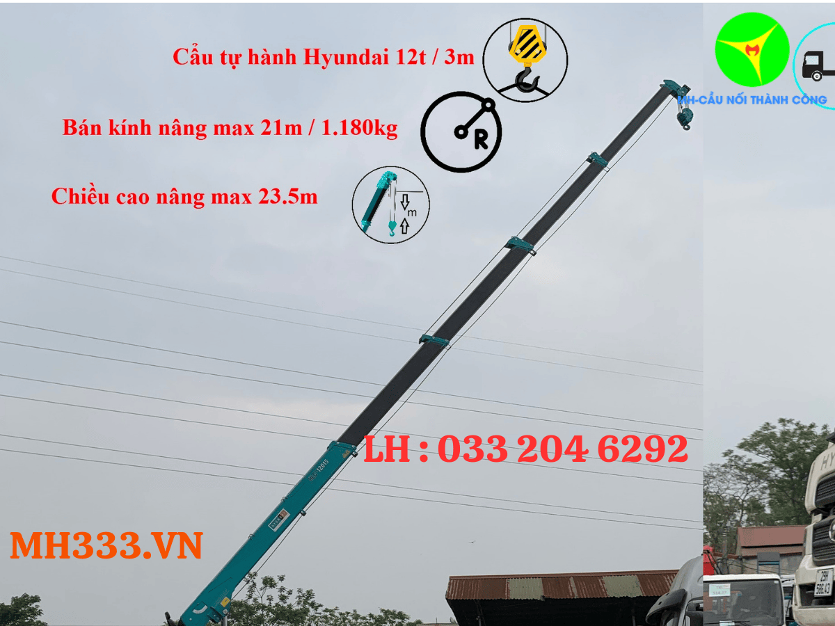 thông số cẩu 12 tấn