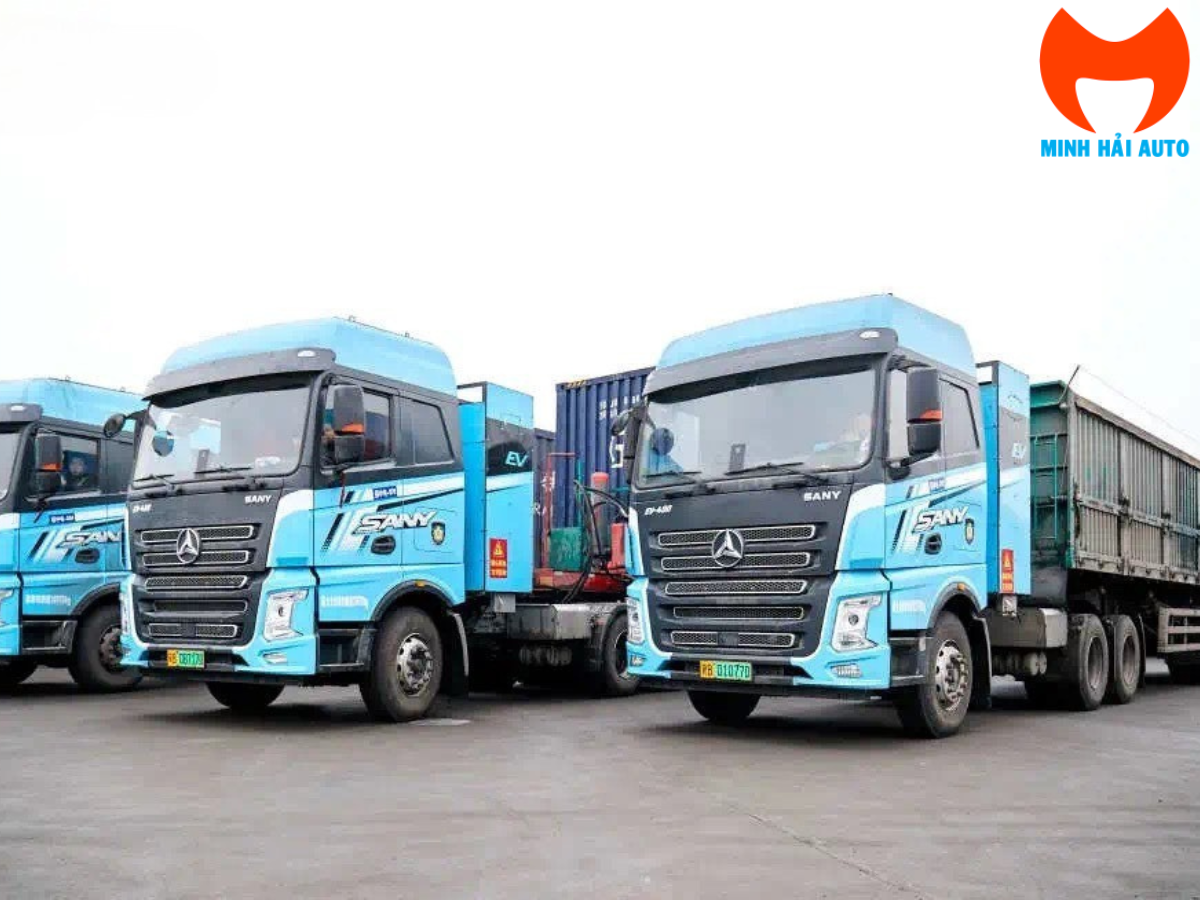 Trạm đổi pin xe đầu kéo điện Sany