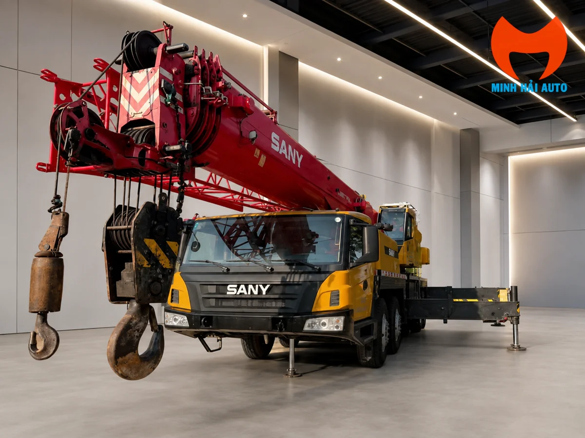 Tư vấn chọn xe cẩu bánh lốp phù hợp công việc