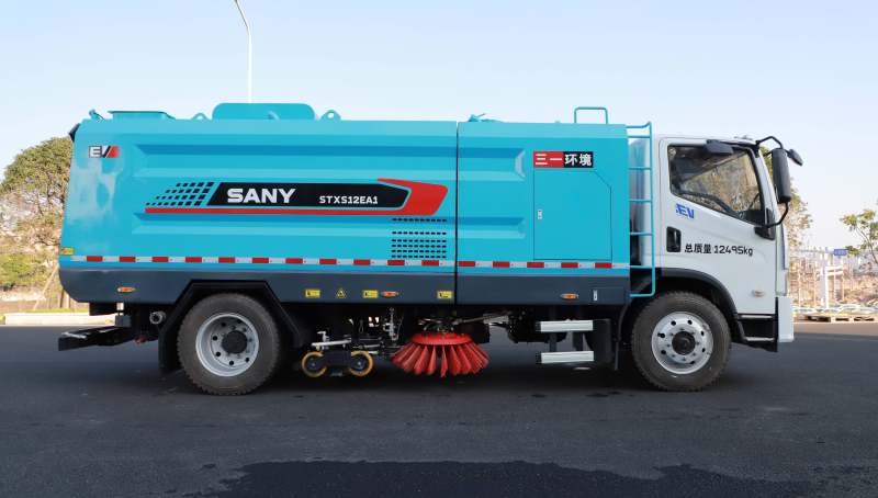 Vận hành thực tế xe quét đường hút bụi điện