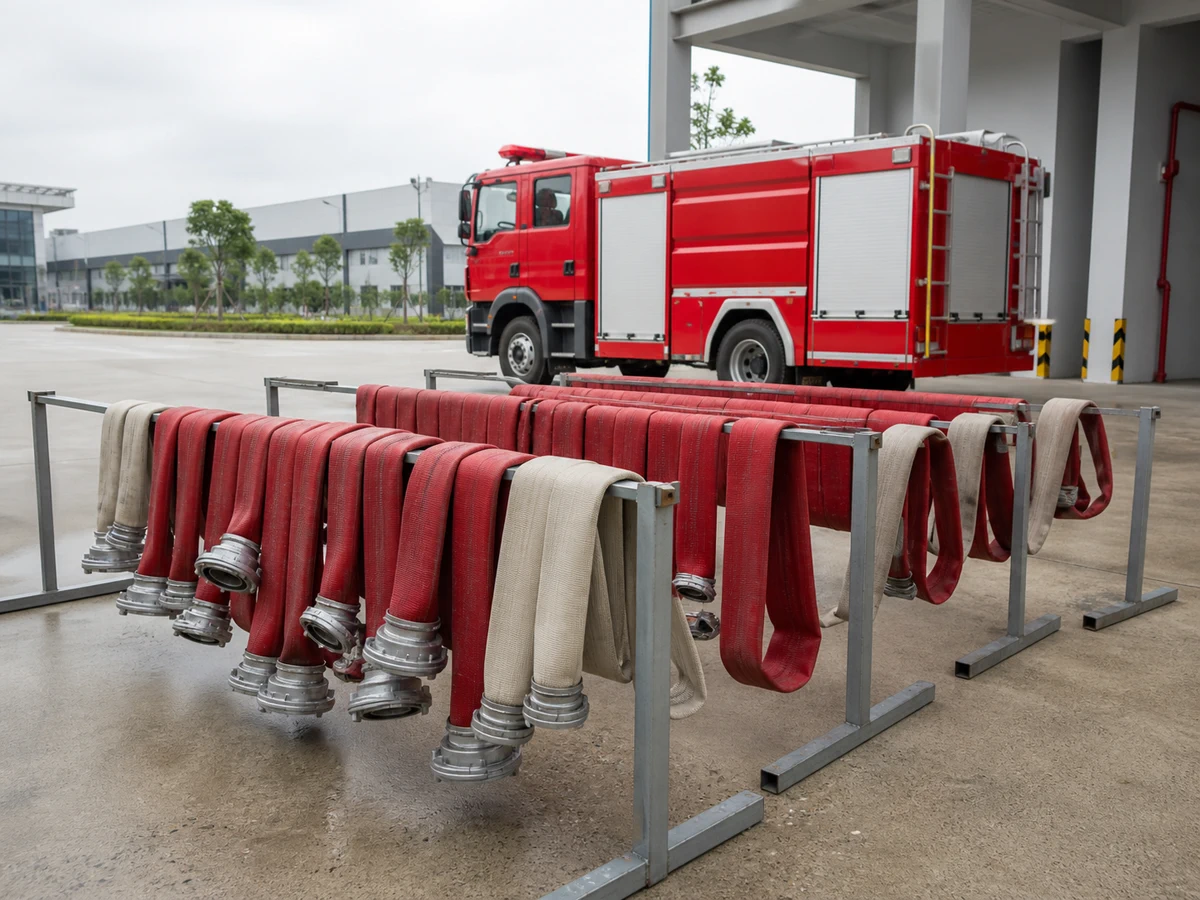 Vệ sinh và phơi khô vòi chữa cháy sau diễn tập