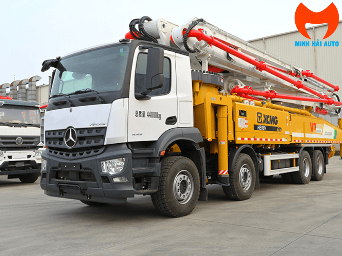 Xe Bơm Bê Tông Cần Dài 58m