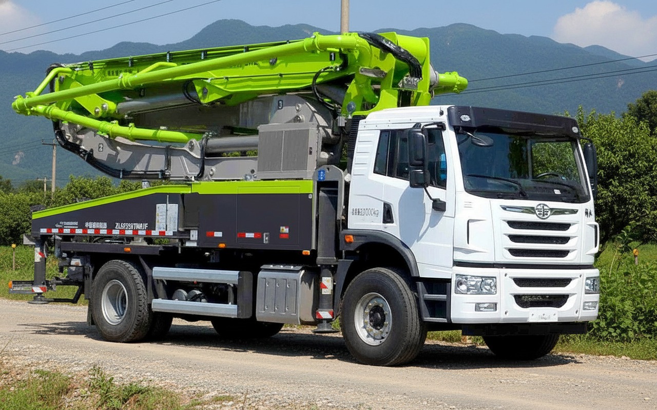 Xe bơm bê tông đốt cần Zoomlion 38 mét chính hãng tại Minh Hải Auto.