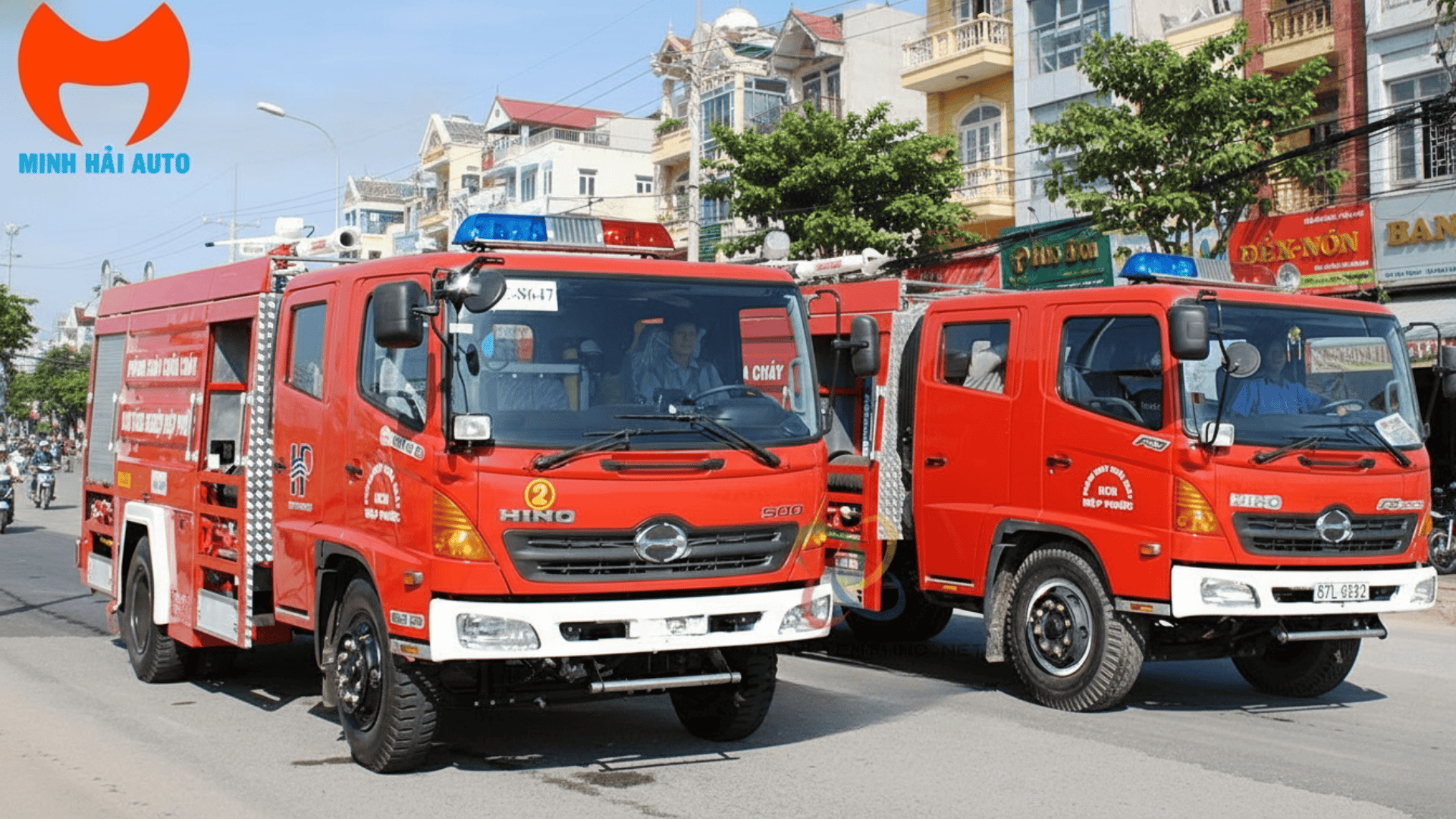 Xe chữa cháy 6 khối Hino do Minh Hải Auto cung cấp