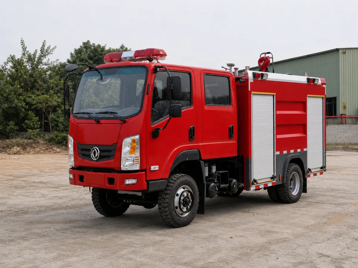 Xe chữa cháy Dongfeng 3,5 khối dẫn động 4x4