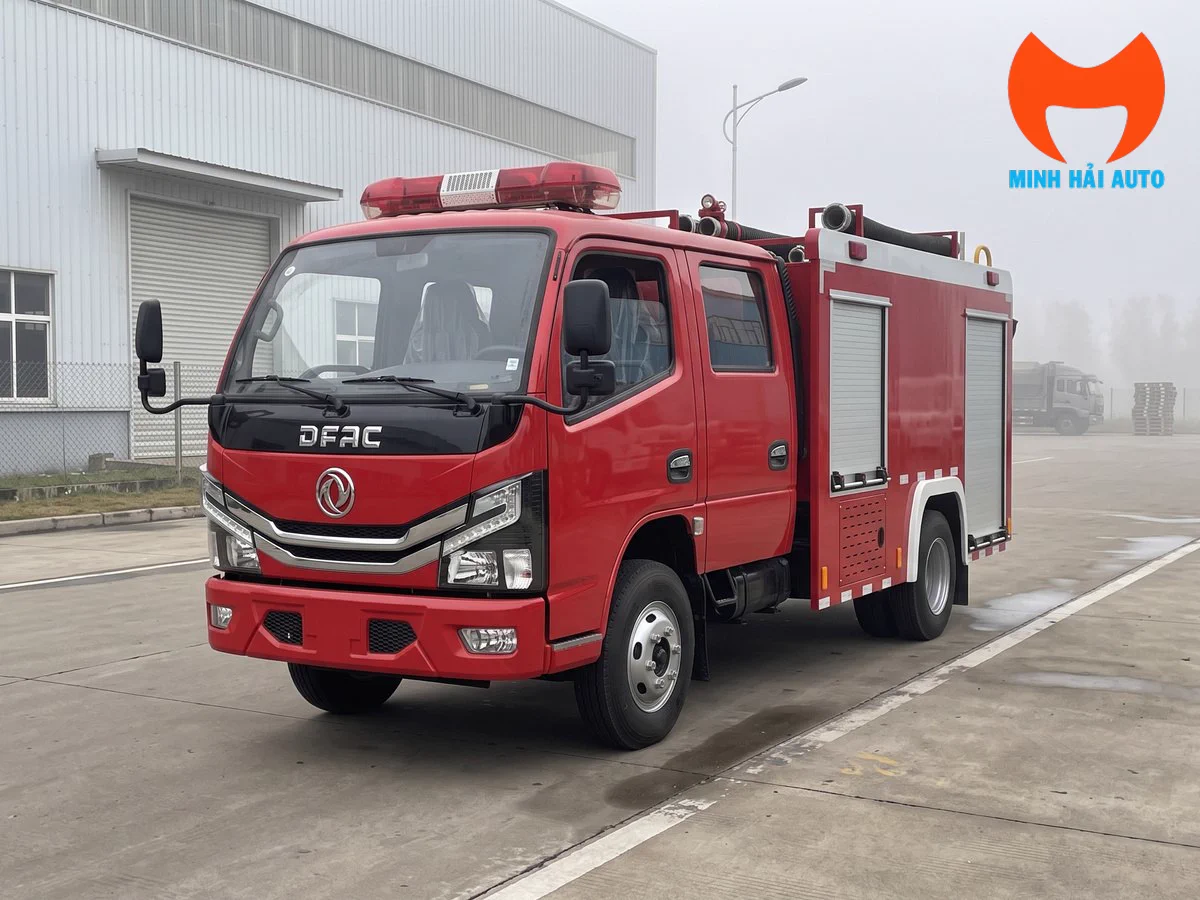 Xe chữa cháy Dongfeng 5 khối cabin kép