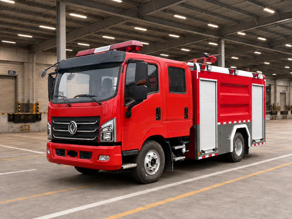 Các hạng mục cấu hình kỹ thuật xe chữa cháy Dongfeng