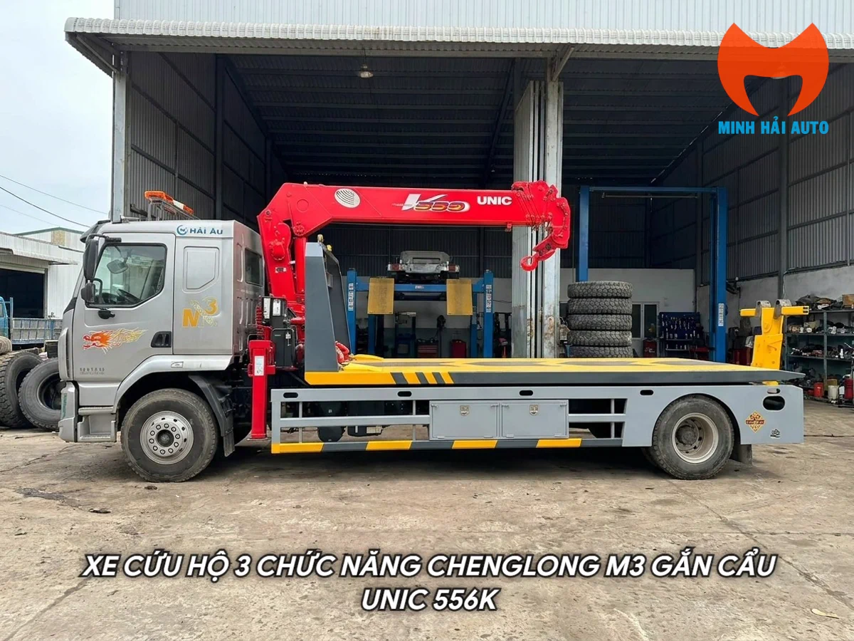 Cấu hình 3 chức năng Chenglong M3 UNIC Xe cứu hộ 3 chức năng Chenglong M3 gắn cẩu UNIC