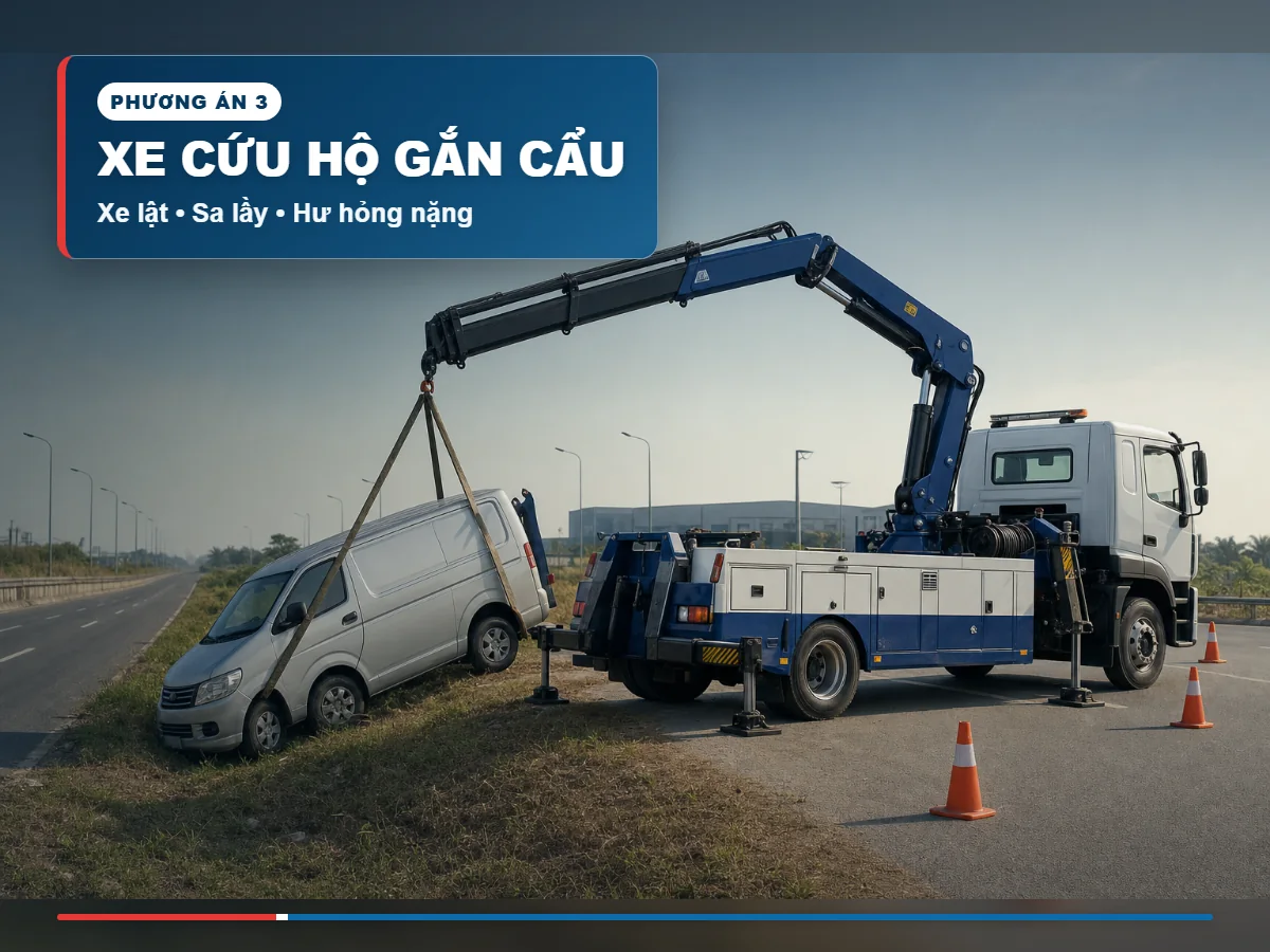 Xe cứu hộ gắn cẩu xử lý xe sa lầy Xe cứu hộ gắn cẩu xử lý xe sa lầy