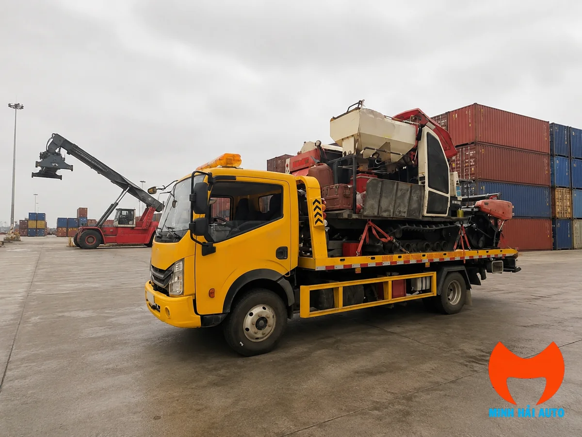 Xe cứu hộ giao thông vận chuyển máy công trình nhỏ