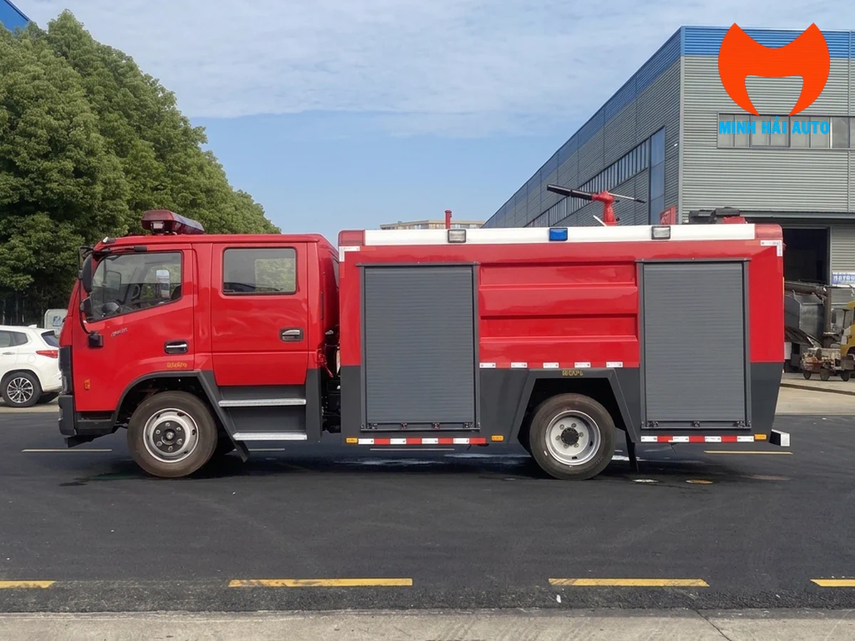 Khoang thiết bị bên trái xe cứu hỏa cabin kép Khoang thiết bị bên trái xe cứu hỏa cabin kép
