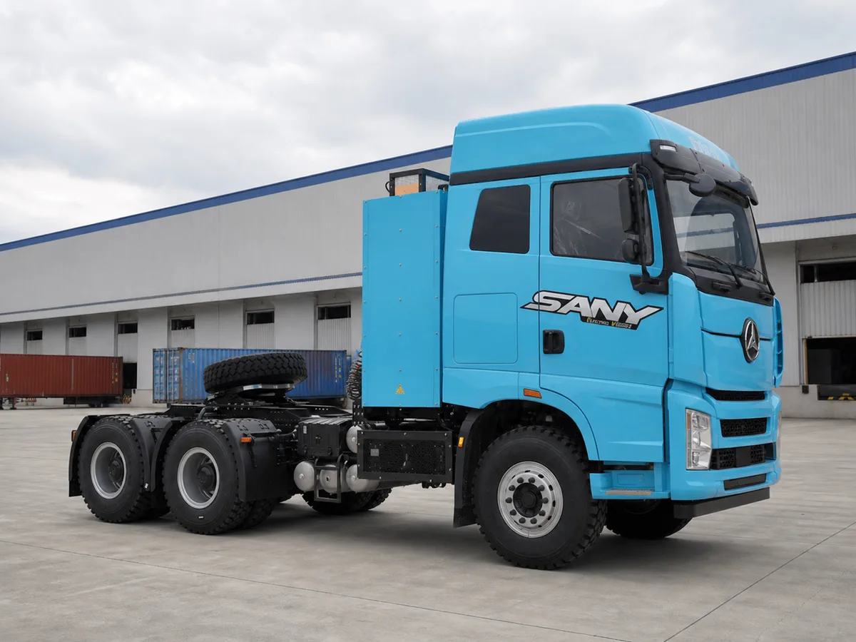 Xe đầu kéo điện SANY chạy được bao xa mỗi lần sạc