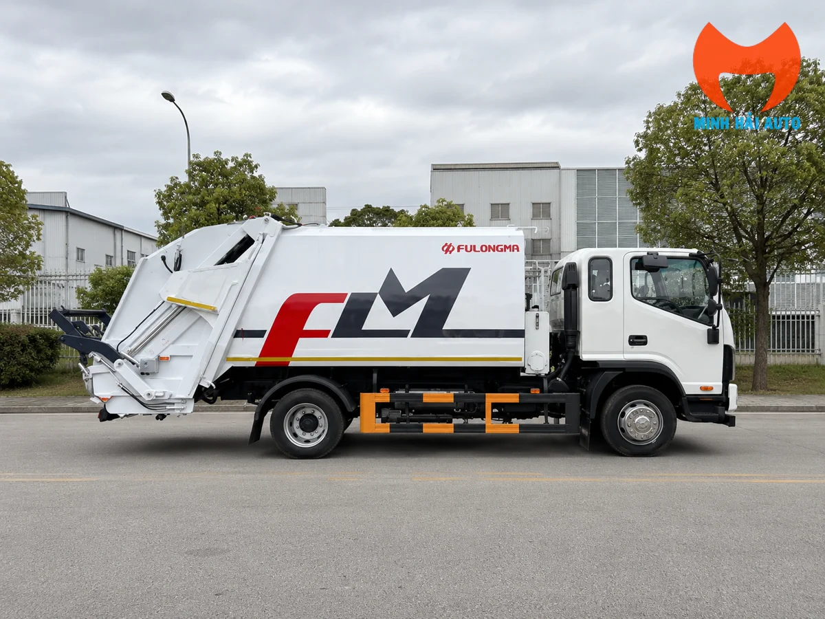 Xe ép rác Fulongma 10 khối cabin JAC N120
