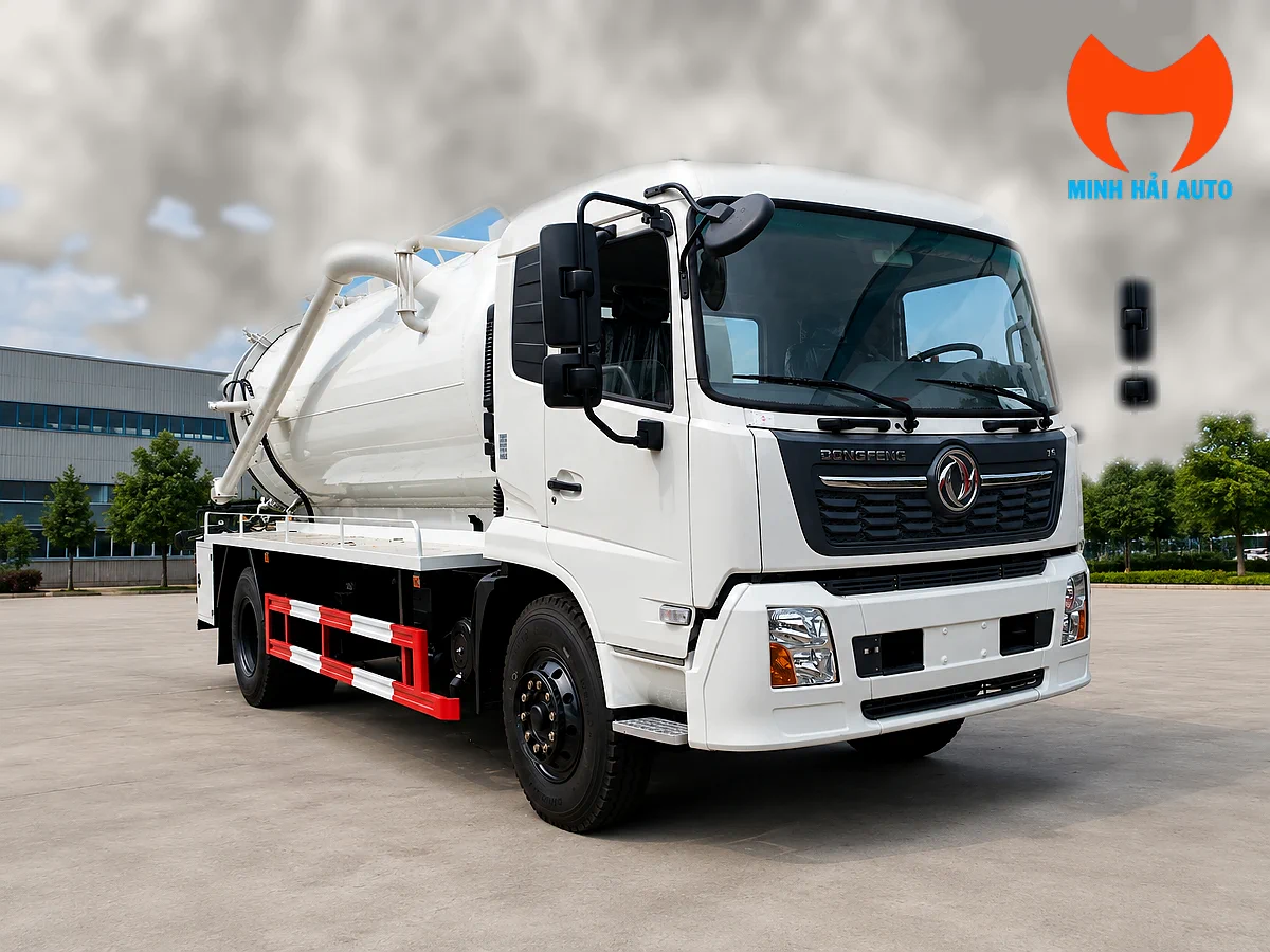Xe hút chất thải dung tích lớn 4 chân