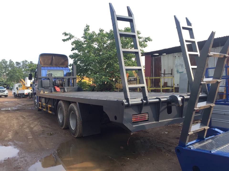 xe nâng đầu chở máy công trình minh hải