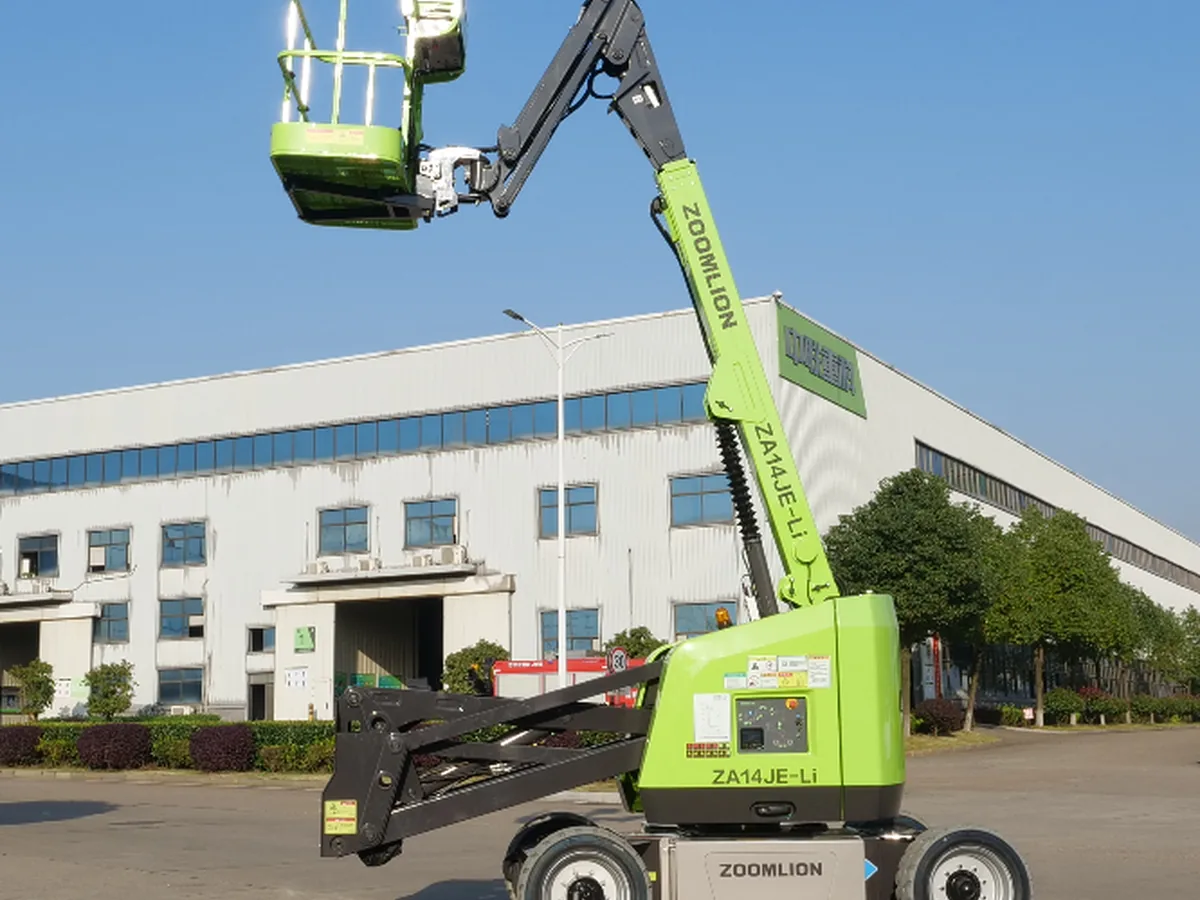 Xe nâng người boom điện Zoomlion ZA14JE-Li tầm với ngang 8,14 m