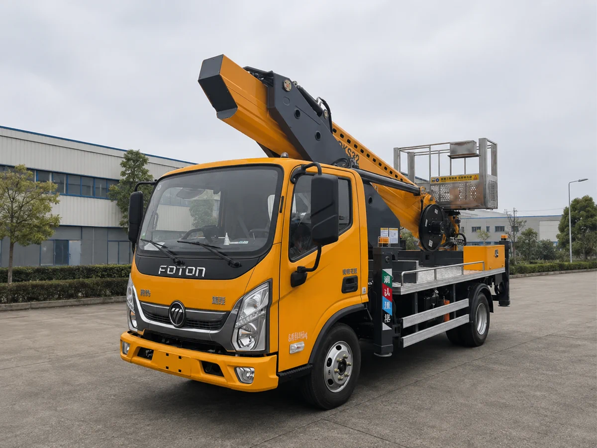 Xe nâng người làm việc trên cao 32m Foton phục vụ điện lực đô thị