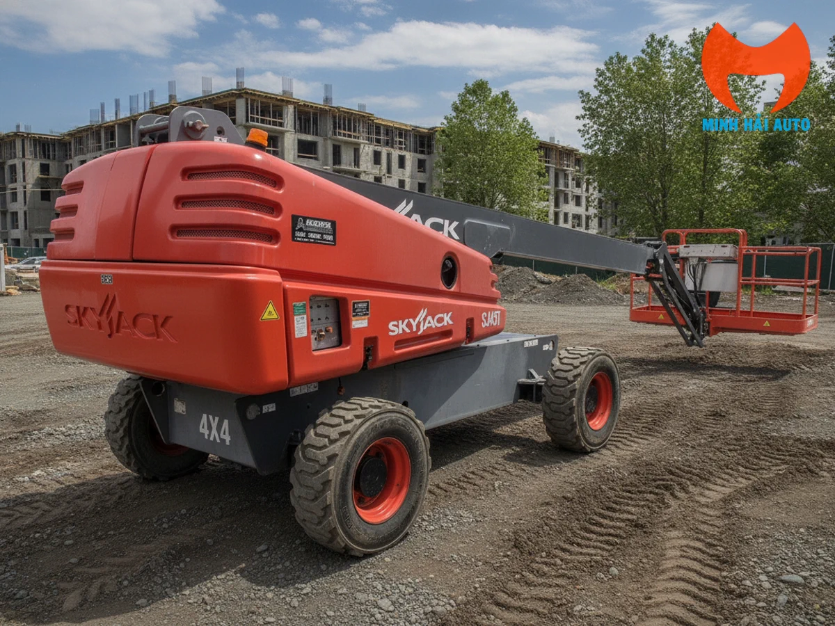 Xe nâng người Skyjack SJ45T dẫn động 4x4 Xe nâng người Skyjack SJ45T dẫn động 4x4
