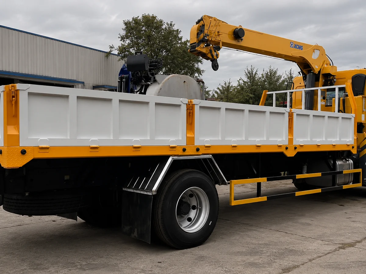 Cabin và chassis Chenglong M3 4x2 lắp cẩu XCMG 6.5 tấn