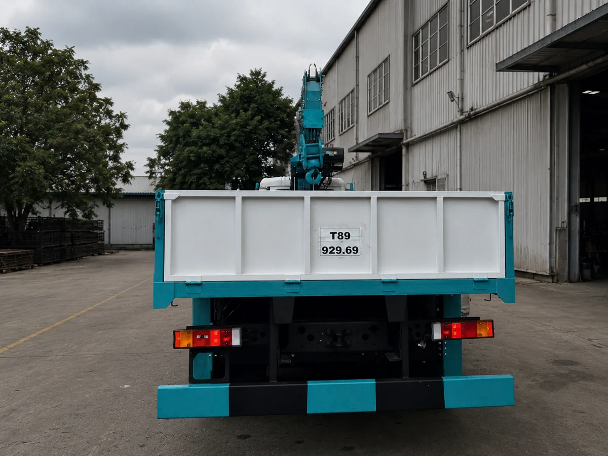 Xe tải Dongfeng lắp cẩu 12 tấn chuyên dùng cho xây dựng