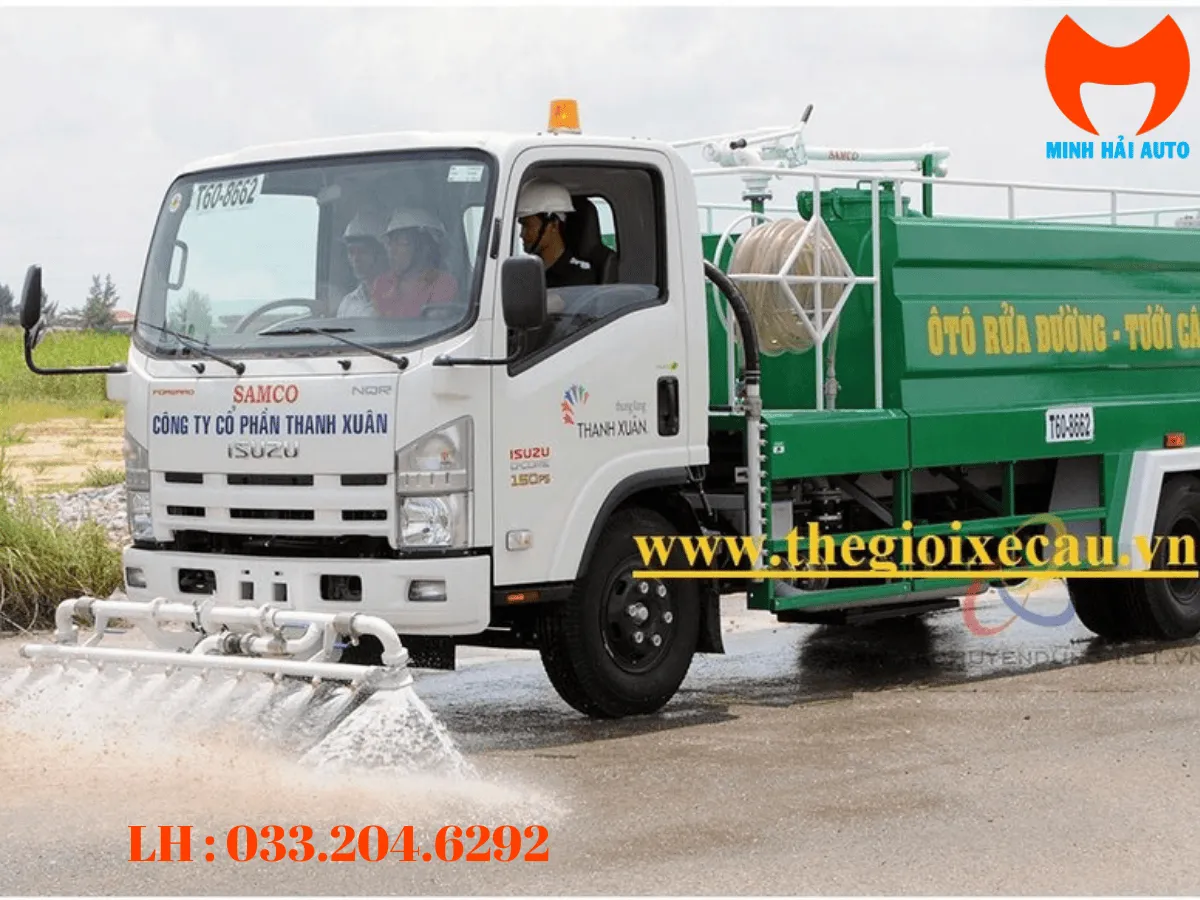 Xe tải Dongfeng téc nước 4 chân bồn chở nước 18-22 khối