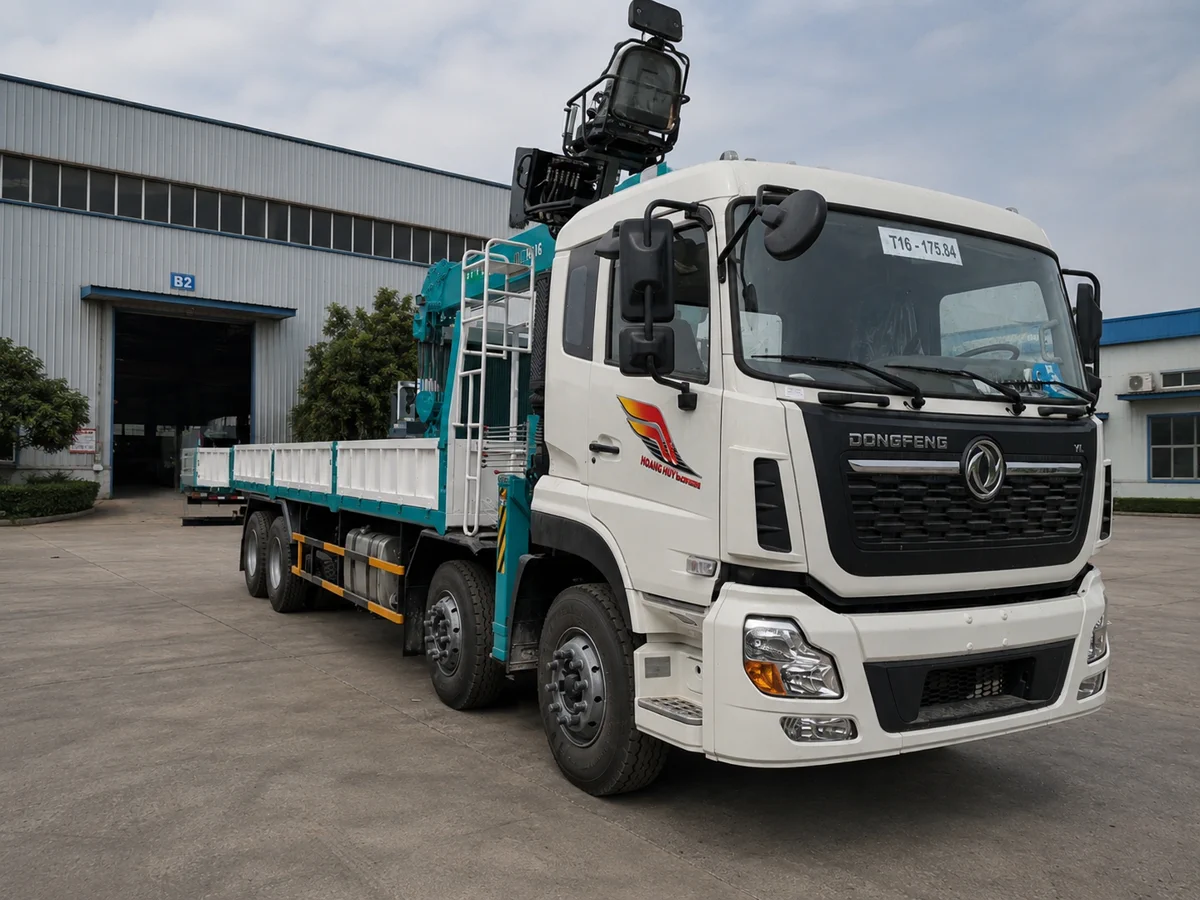 tổng quan xe tải gắn cẩu 8 tấn