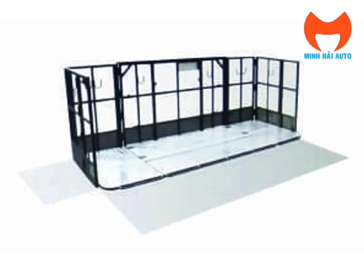Giỏ xe thang Dasan 18 m ở trạng thái mở rộng