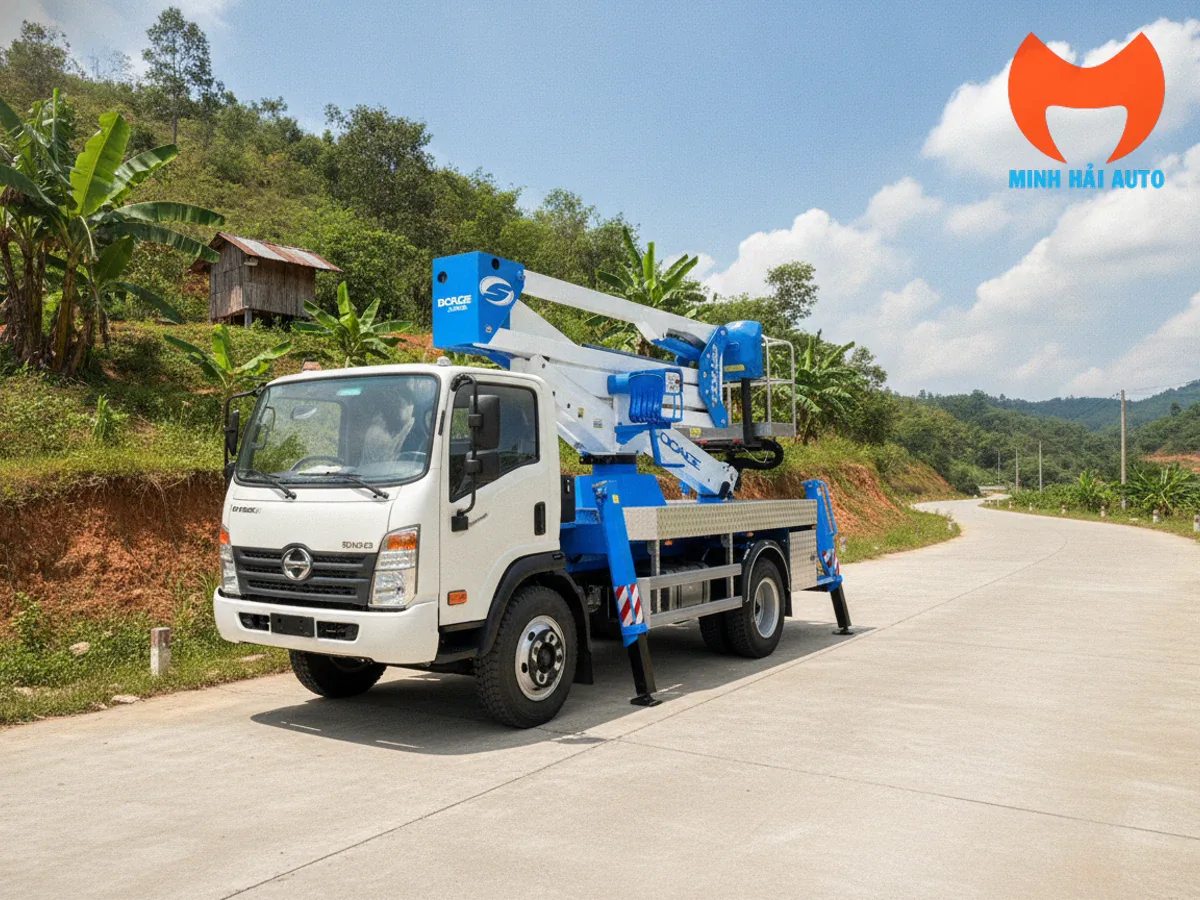 Xe thang nâng người 24m làm được việc gì