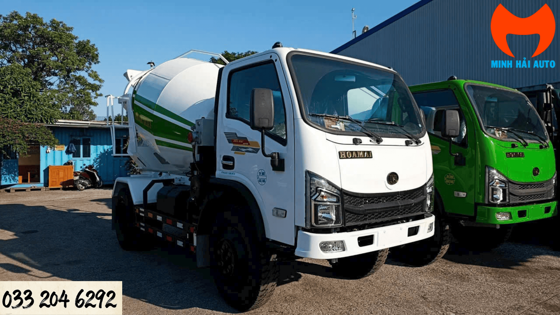 Xe trộn bê tông Hoa mai 2.5 khối