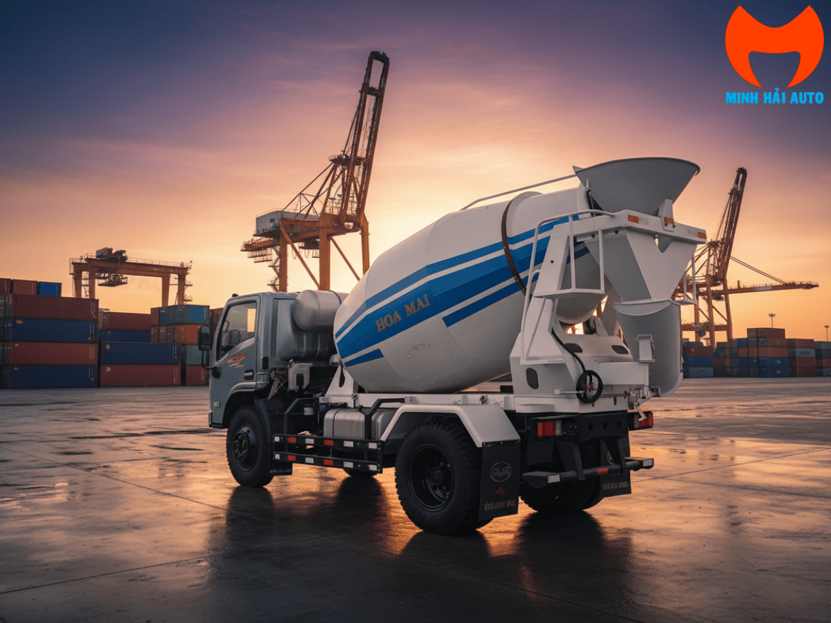 xe trộn bê tông Hoa Mai 2025