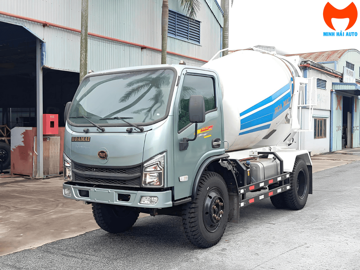 xe trộn bê tông Hoa Mai 3.8 khối (3.8m3)