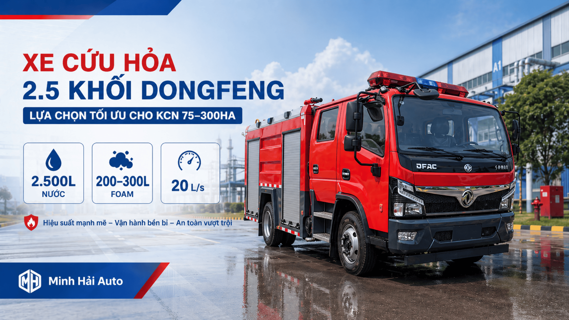 Xe cứu hỏa Dongfeng 2.5 khối